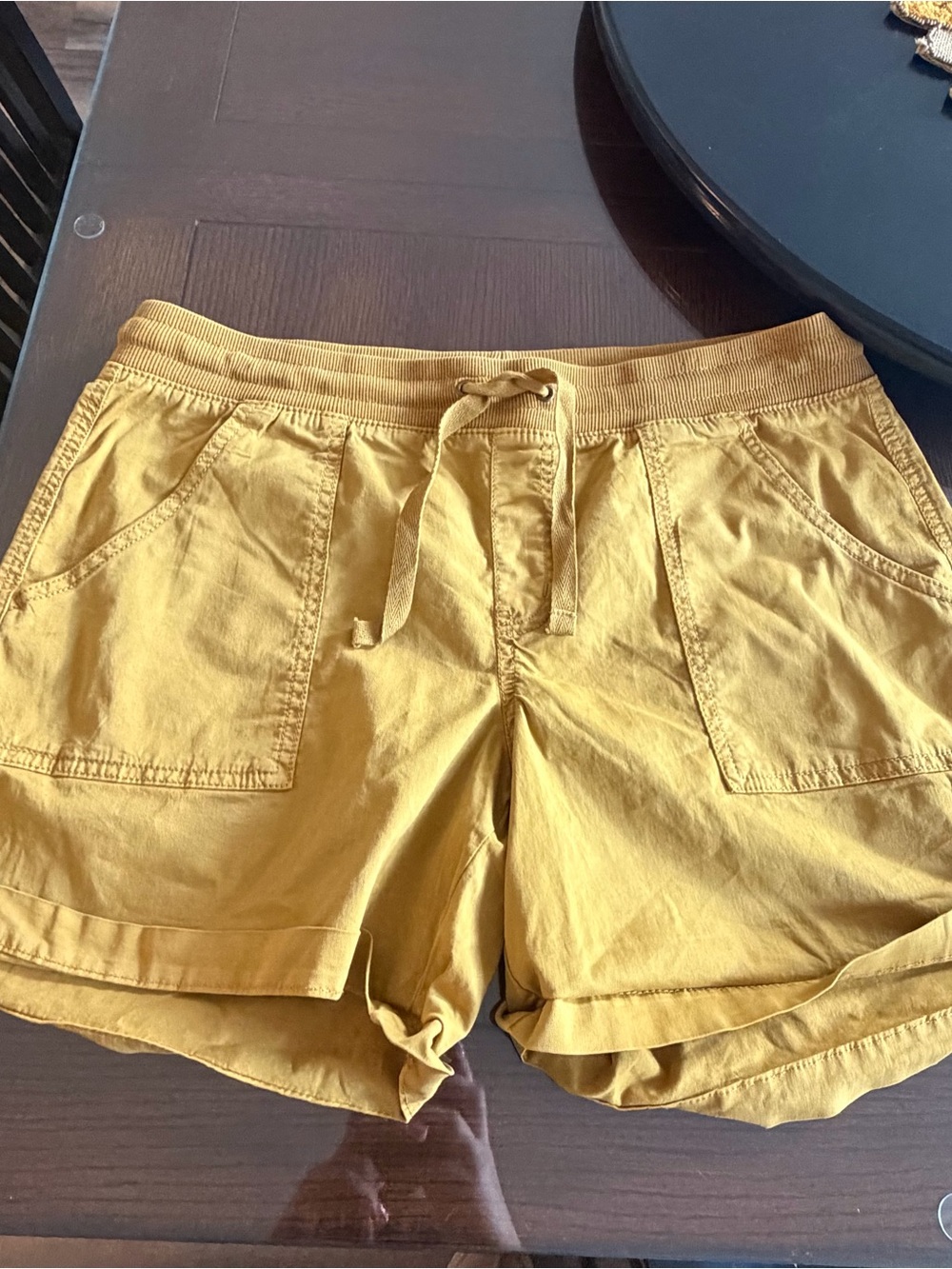 Sonoma Mustard Yellow Drawstring Athletic Shorts